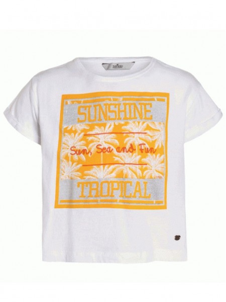 T-Shirt Girl White Tiffosi Kids