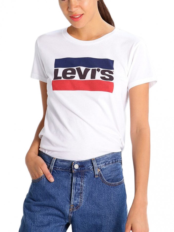 T-Shirt Woman Cream Levis
