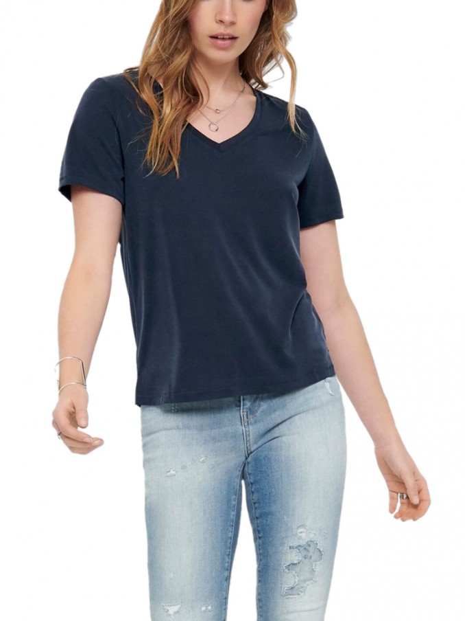T-Shirt Woman Navy Blue Only