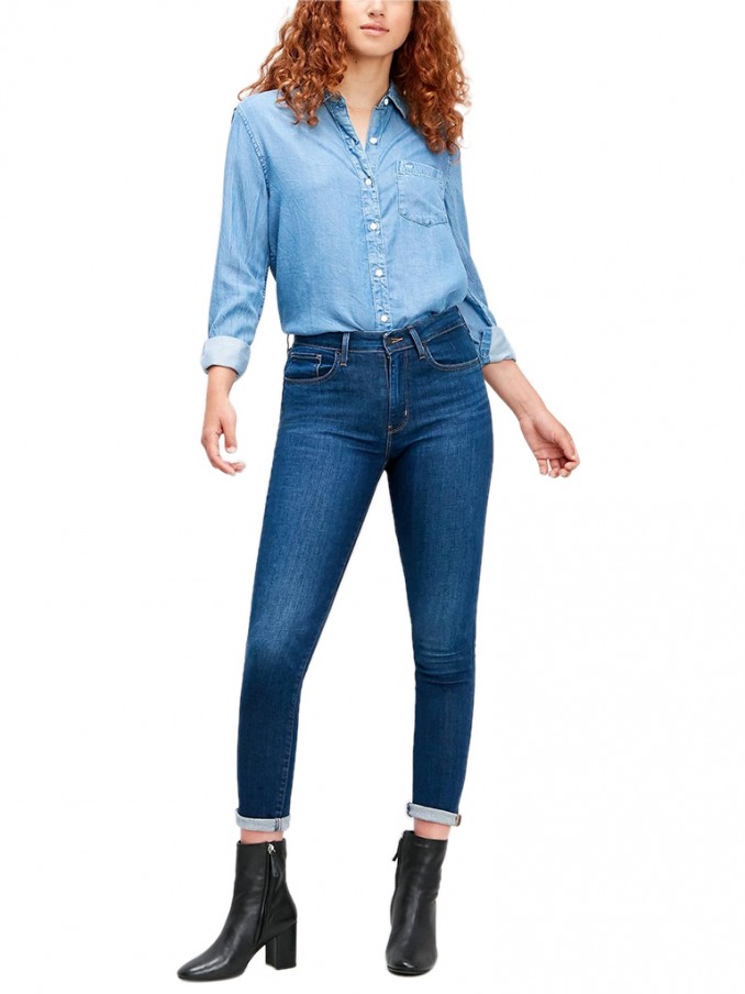 Jeans Mulher 721 High Rise Skinny Levis
