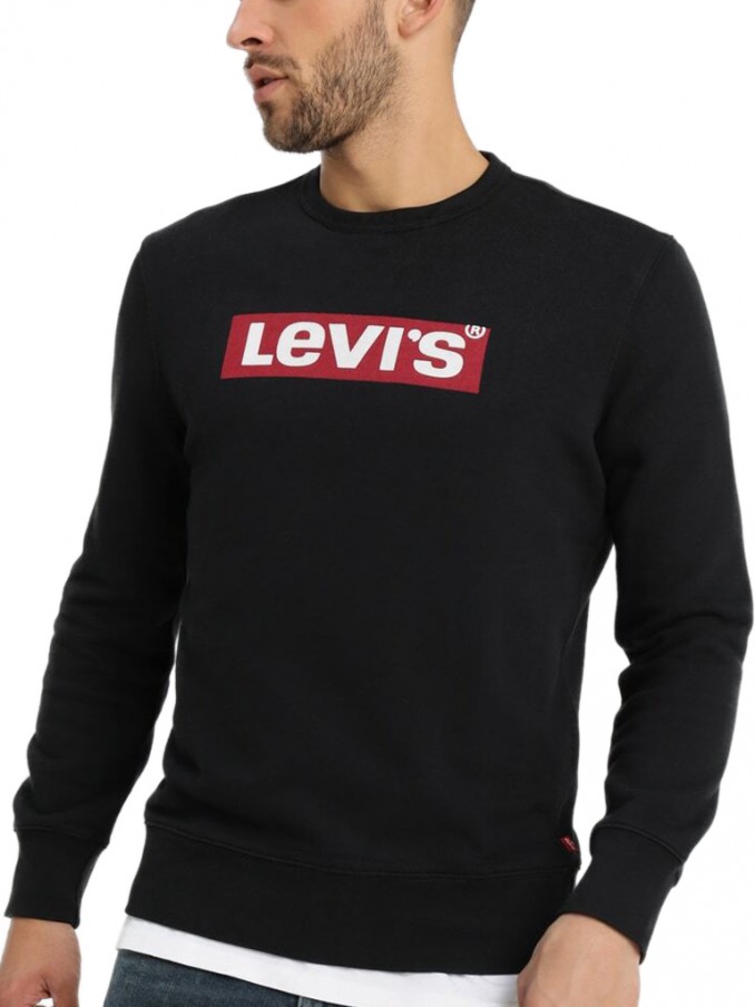 Sweatshirt Hombre Negro Levis