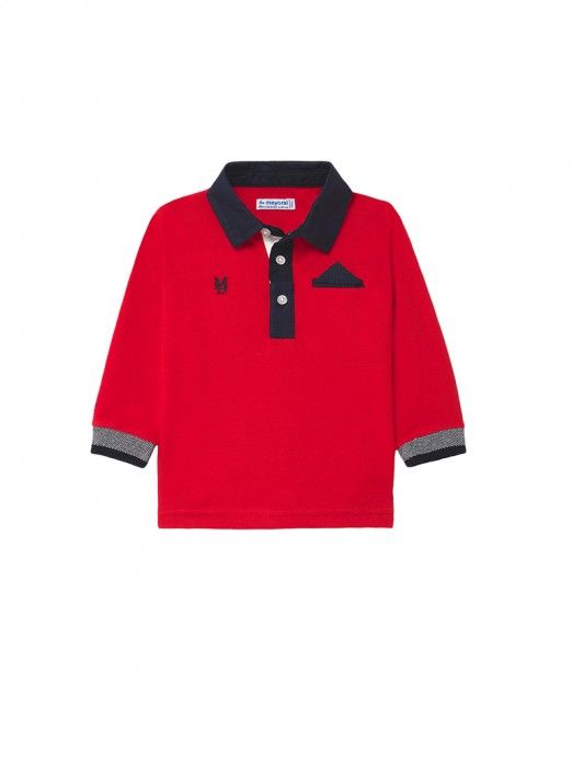 baby boy red polo shirt