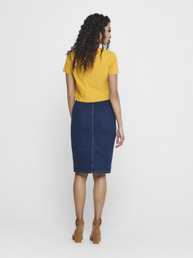 Camiseta Mujer Amarillo Only