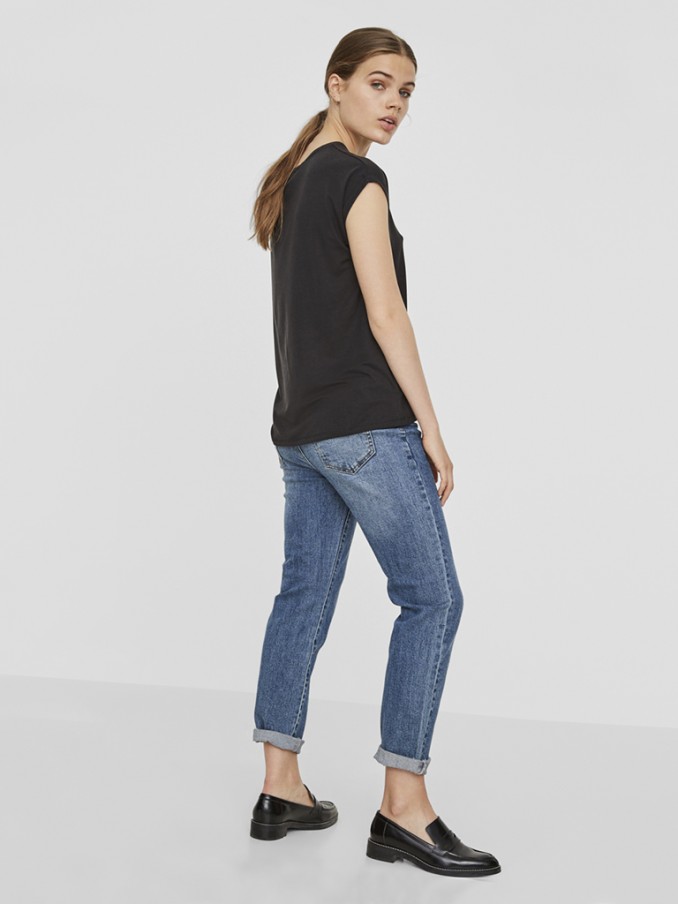 Camiseta Mujer Negro Vero Moda