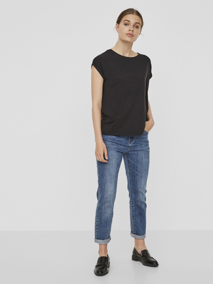Camiseta Mujer Negro Vero Moda