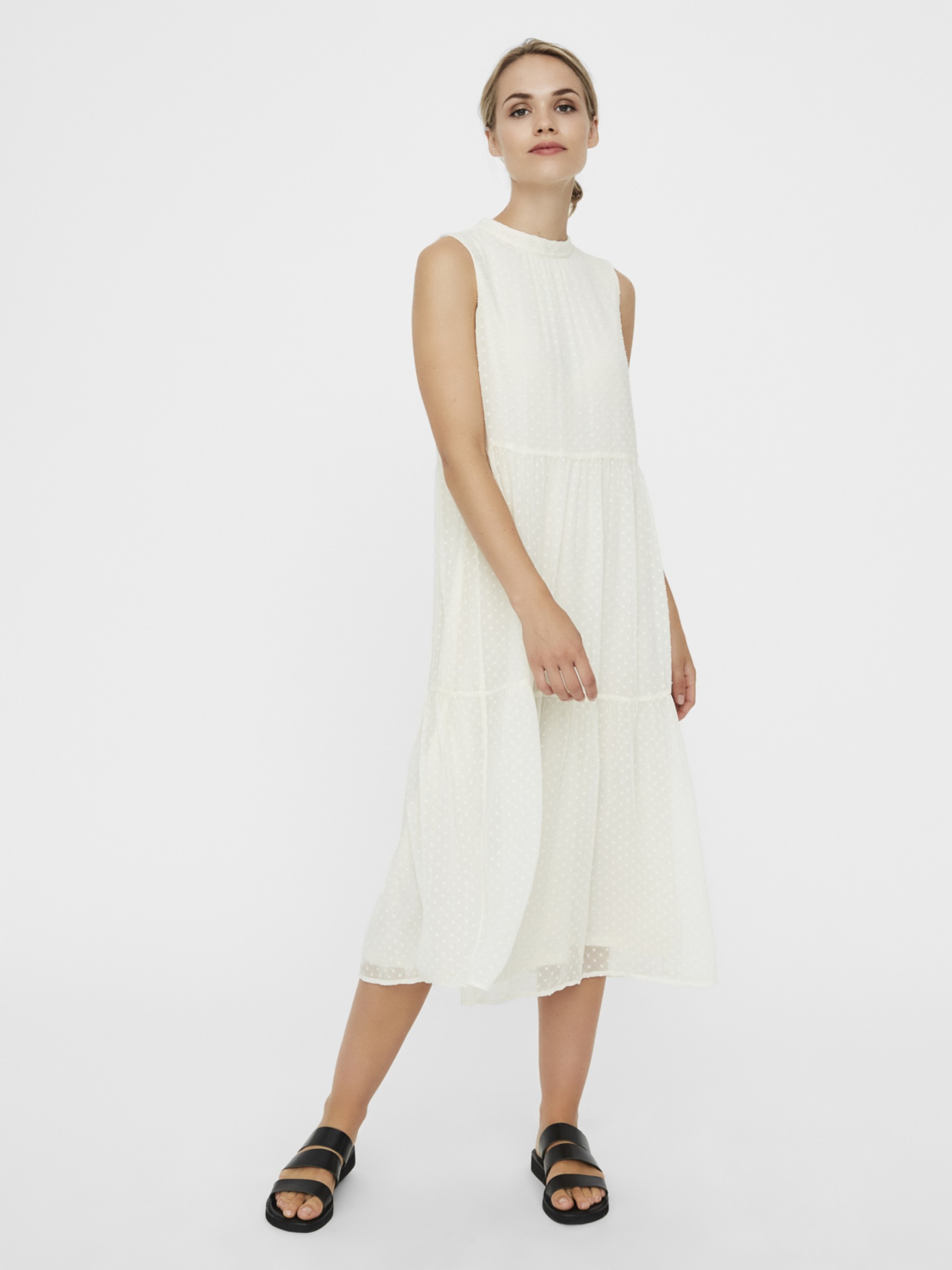 Vestido Mujer Crema Vero Moda