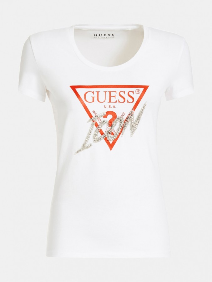 T-Shirt Woman White Guess