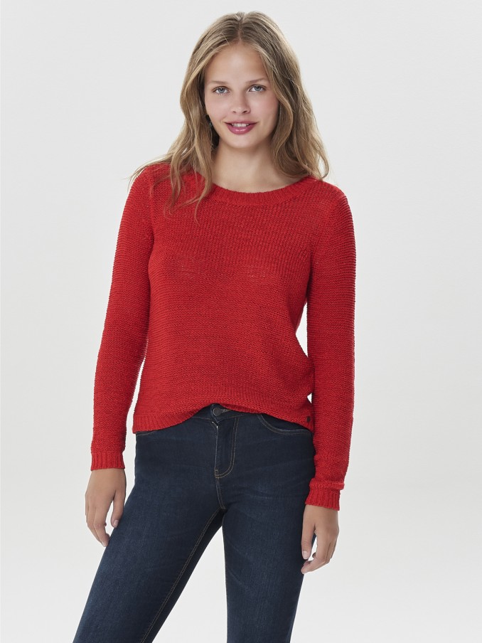 Prendas de Punto Mujer Rojo Only