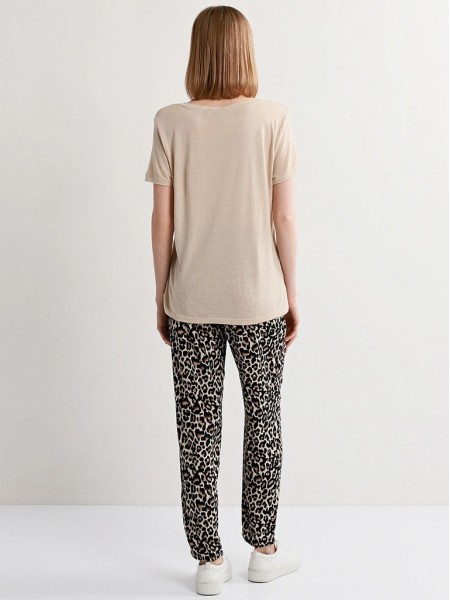 Camiseta Mujer Beige Vero Moda Camiseta Mujer Beige Vero Moda