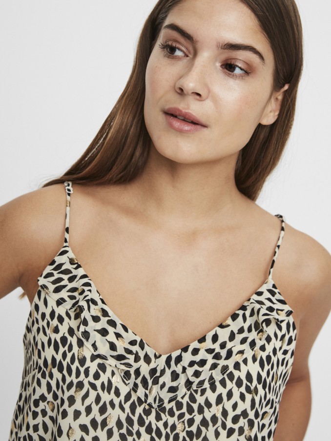 Blusa Mujer Beige Vero Moda