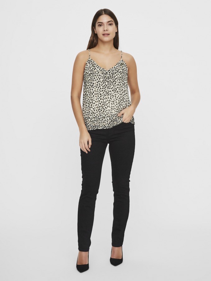 Blusa Mujer Beige Vero Moda