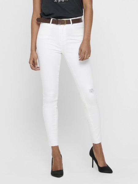 Pantalones Mujer Blanco Only