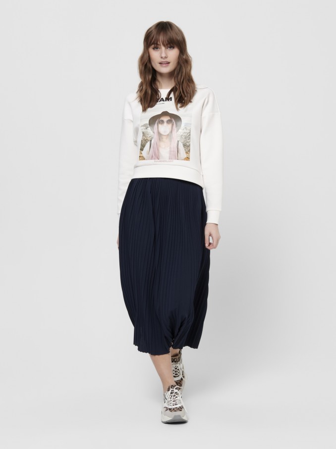 Sweatshirt Mujer Blanco Only