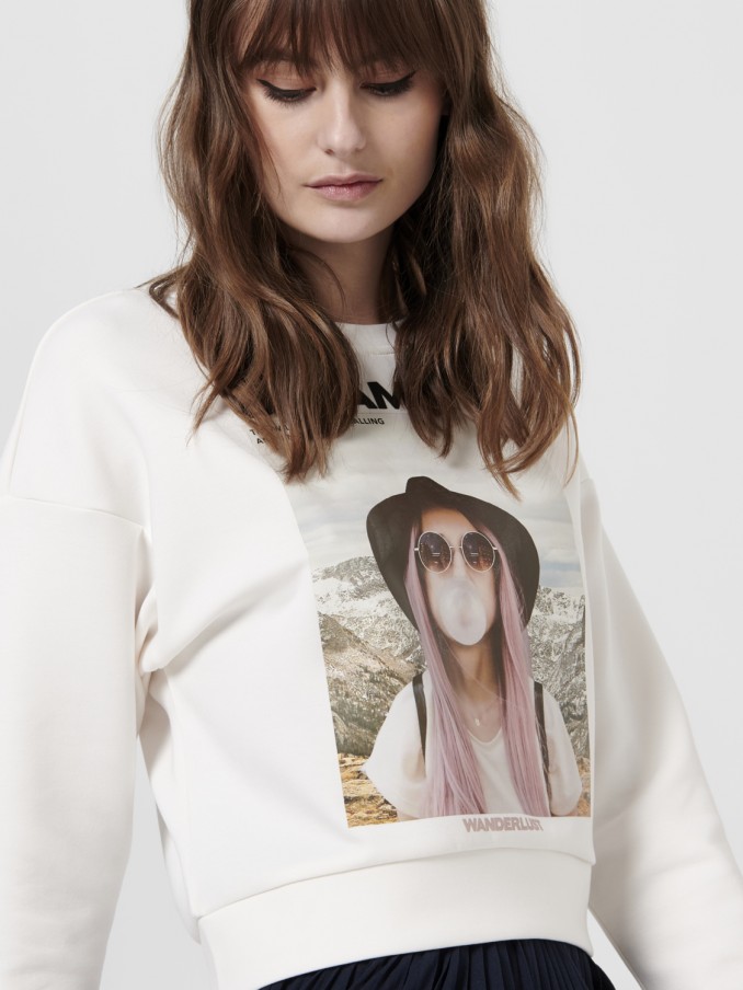 Sweatshirt Mujer Blanco Only