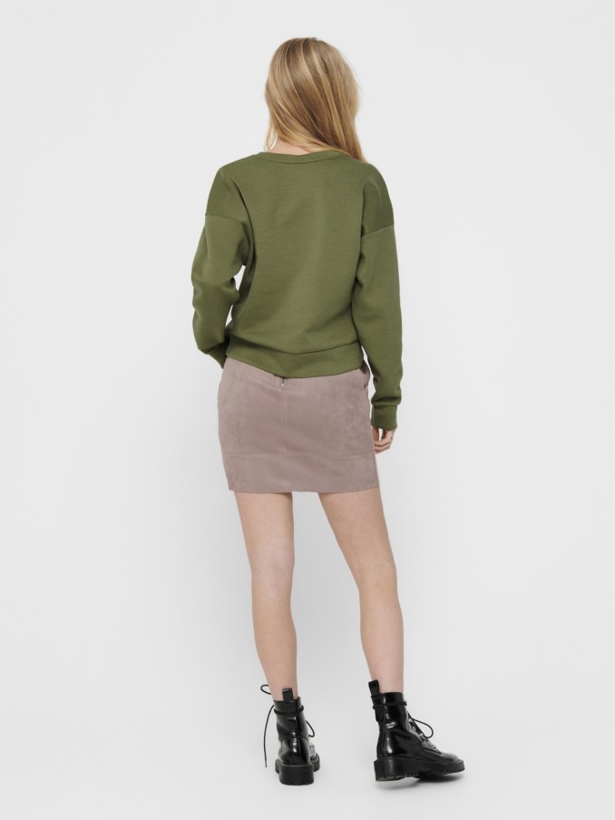 Sweatshirt Mujer Verde Only
