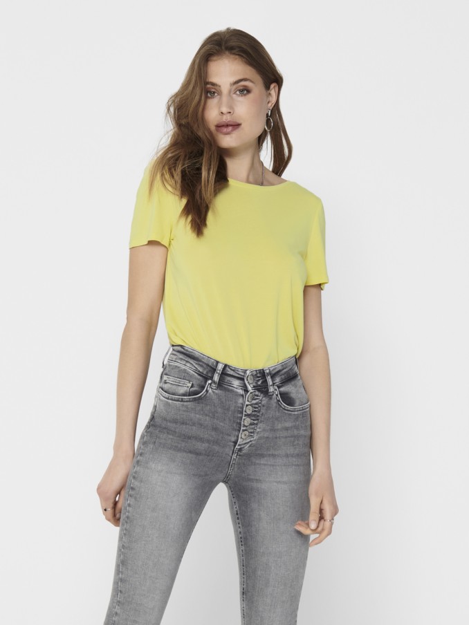 T-Shirt Woman Mustard Only