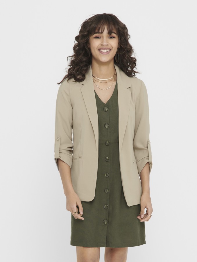 Blazer Mujer Beige Only