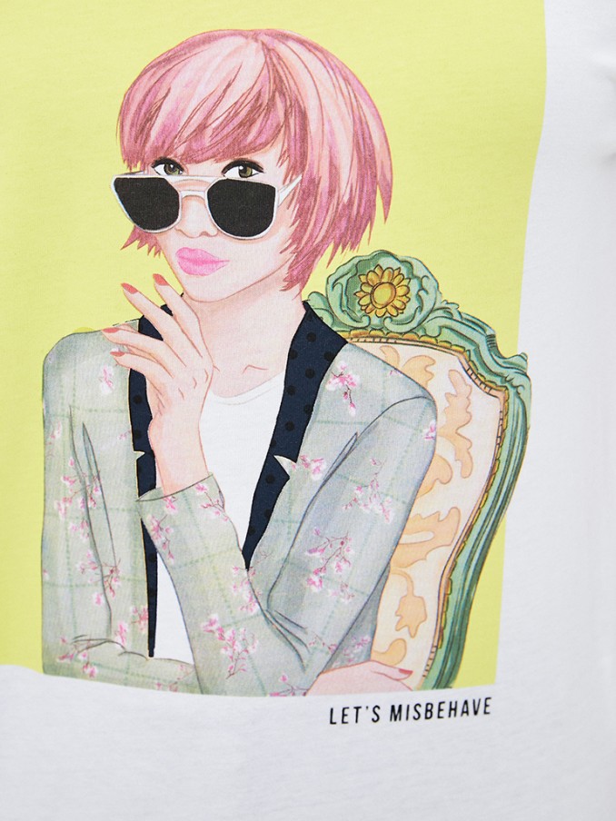 Camiseta Mujer Blanco Only