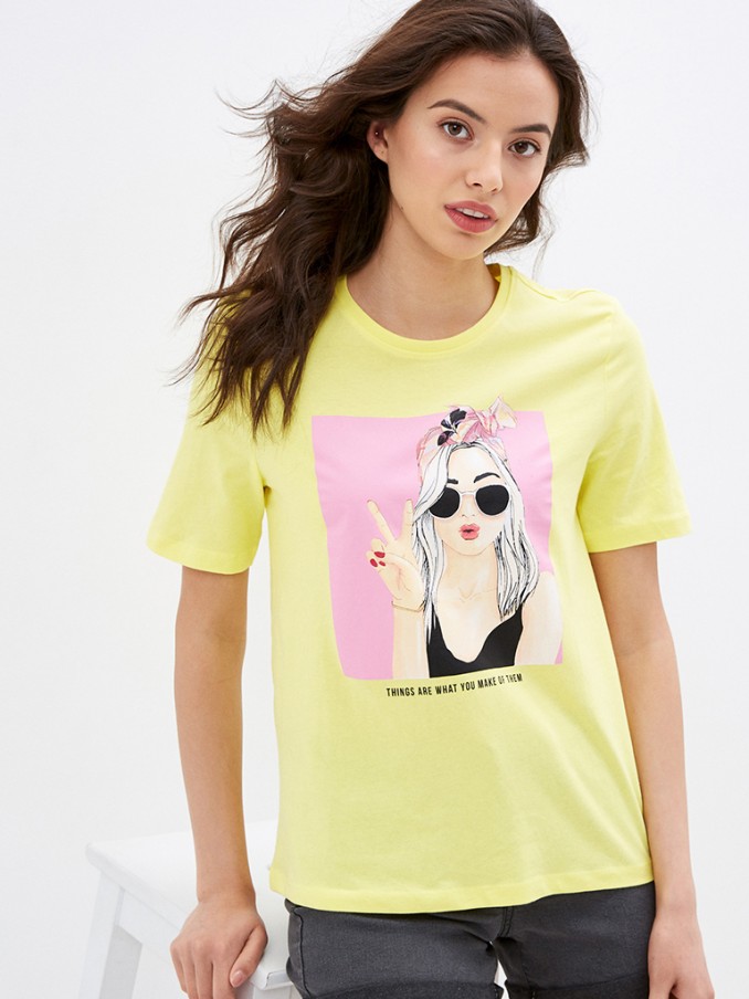 T-Shirt Woman Yellow Only