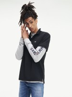 Polo Shirt Man Black Tommy Jeans Polo Shirt Man Black Tommy Jeans