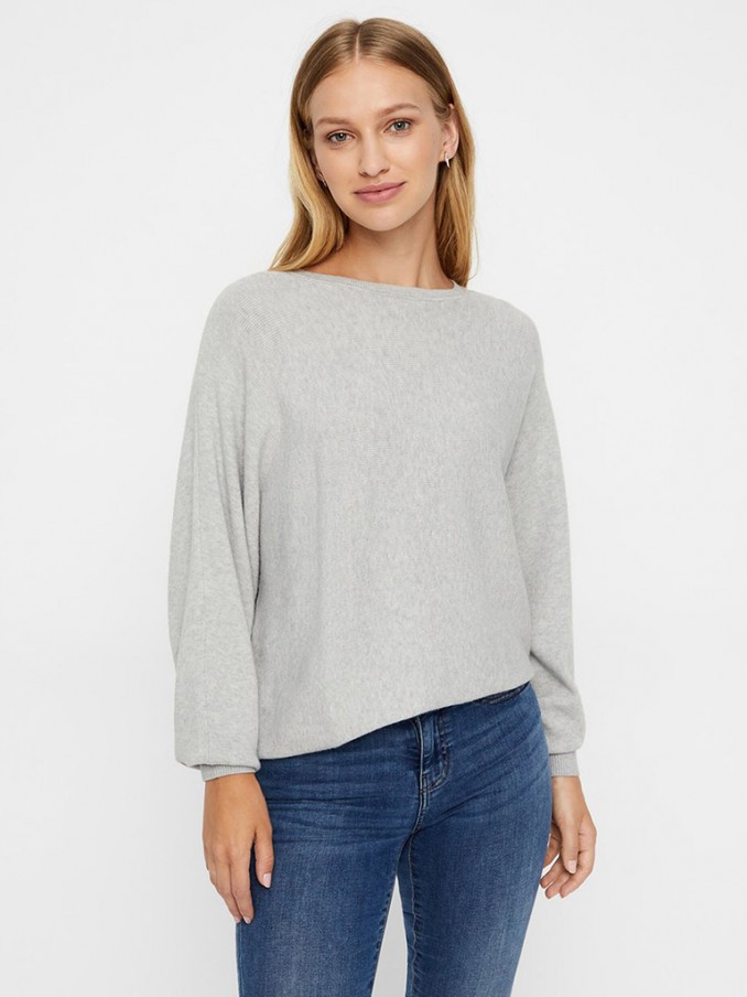 Prendas de Punto Mujer Gris Noisy May