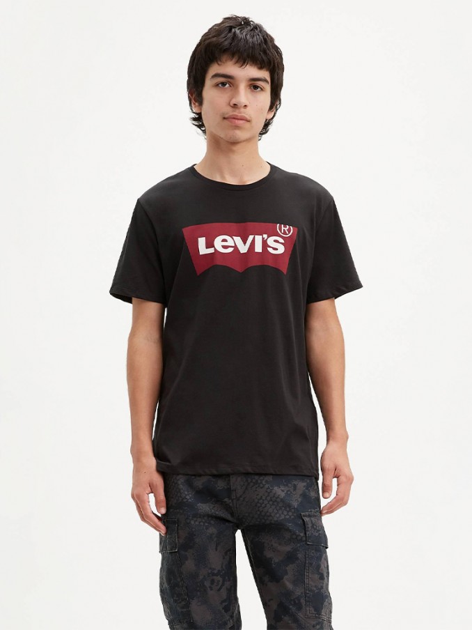 Camiseta Hombre Negro Levis