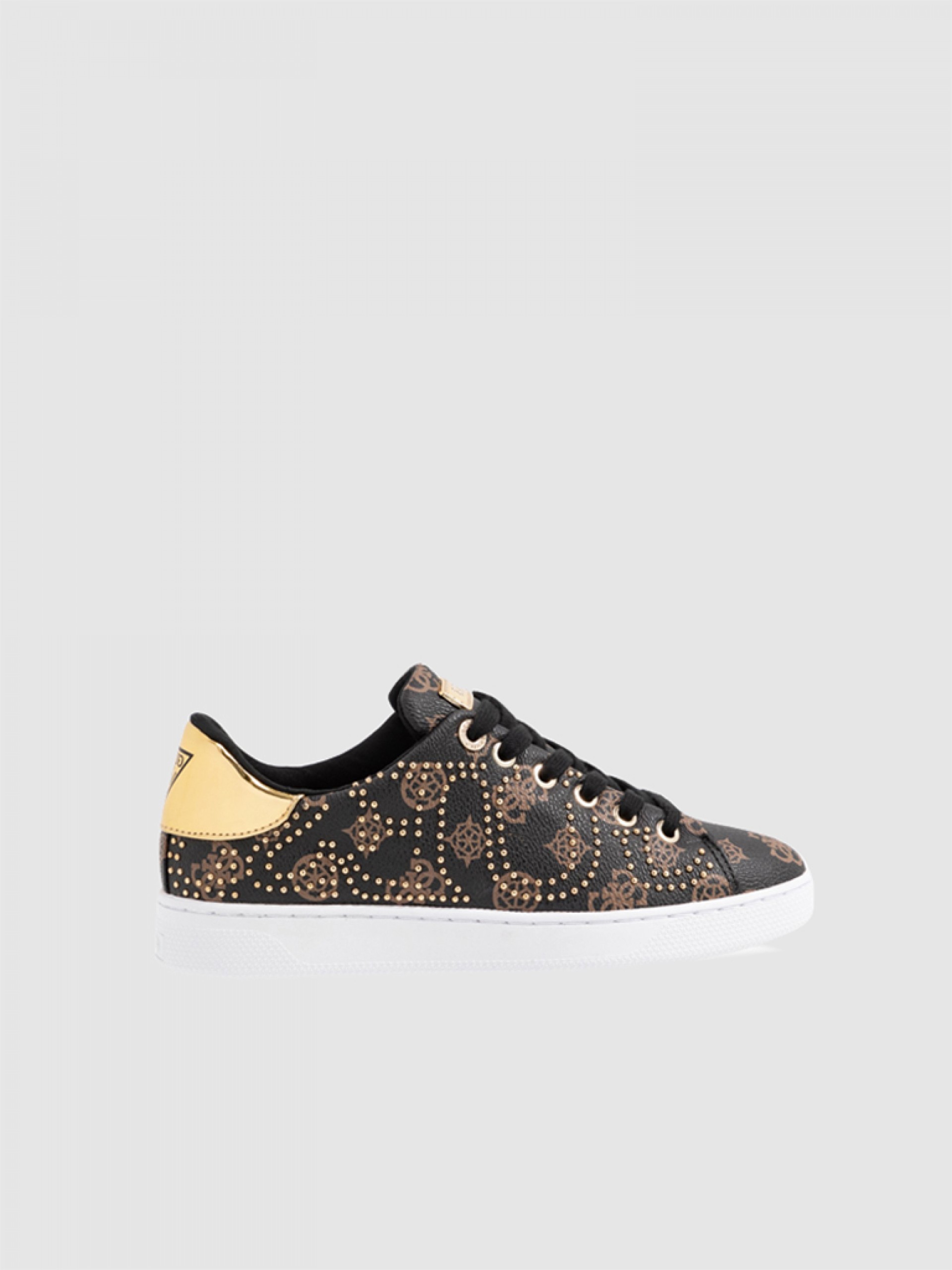Tenis Mujer Castaño Oscuro Guess