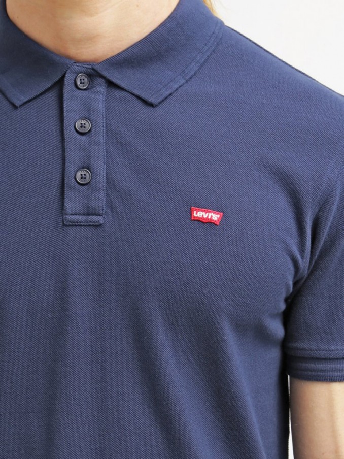 Polo Shirt Man Navy Blue Levis