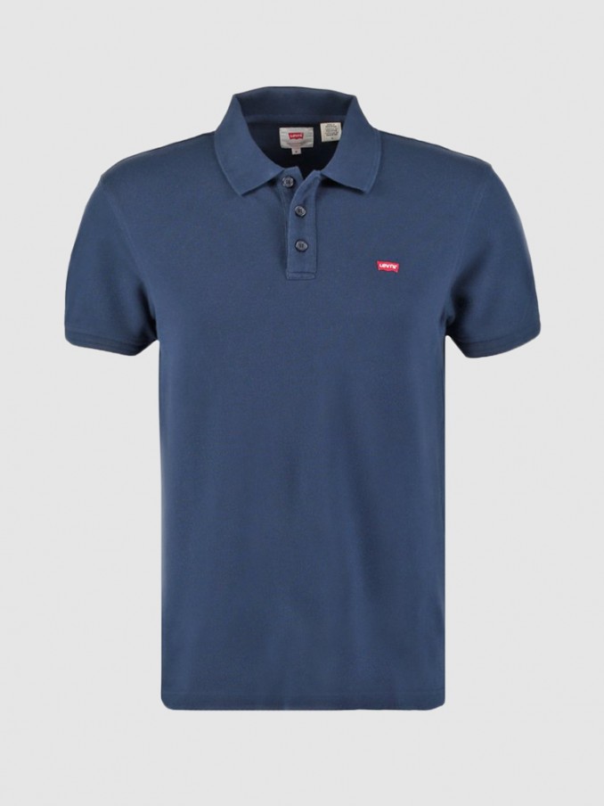 Polo Shirt Man Navy Blue Levis