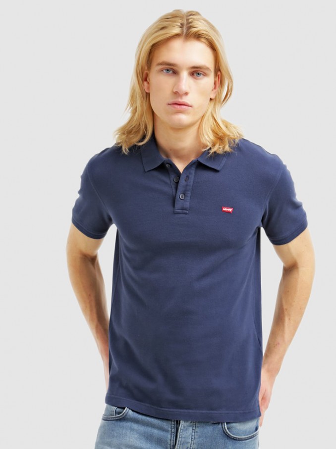 Polo Shirt Man Navy Blue Levis