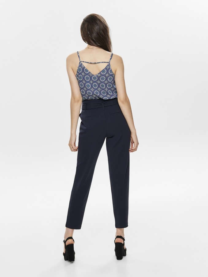 Pantalones Mujer Azul Marino Only