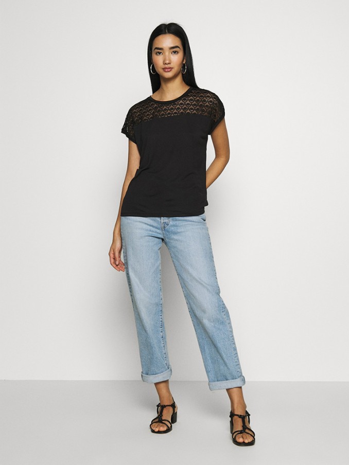 T-Shirt Woman Black Vero Moda
