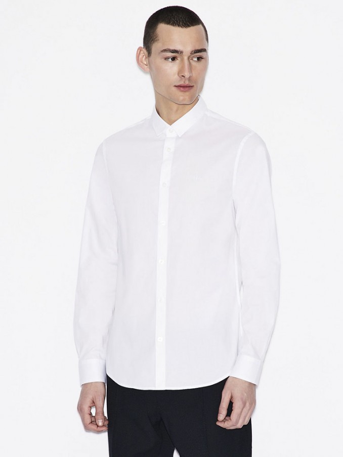 Camisa Hombre Blanco Armani Exchange