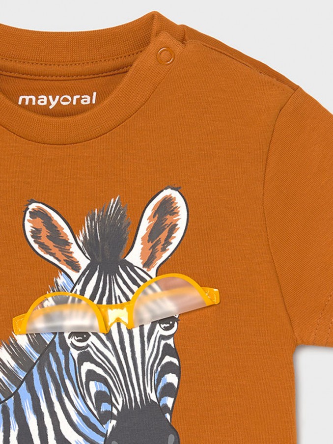 Camiseta Bebe Niño Mostaza Mayoral