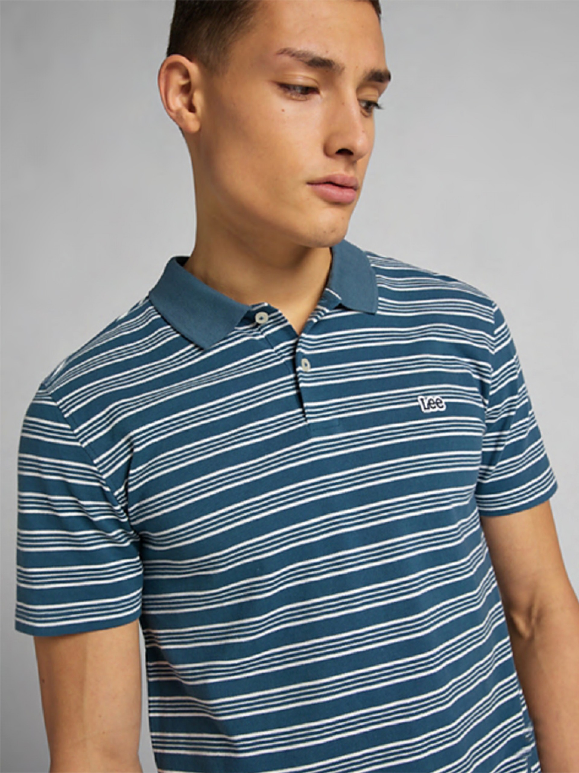 Men Polo Stripy Lee