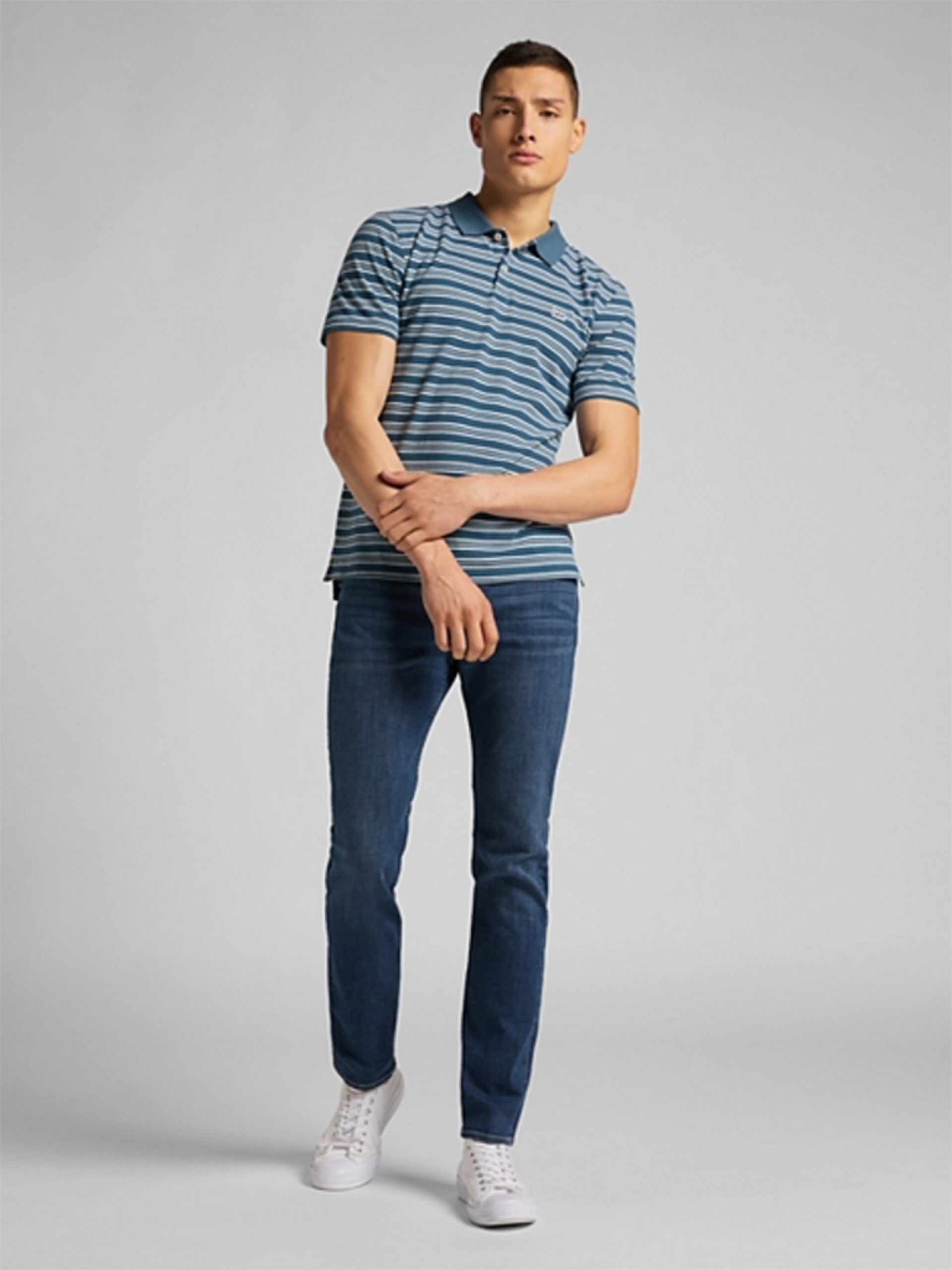 Men Polo Stripy Lee