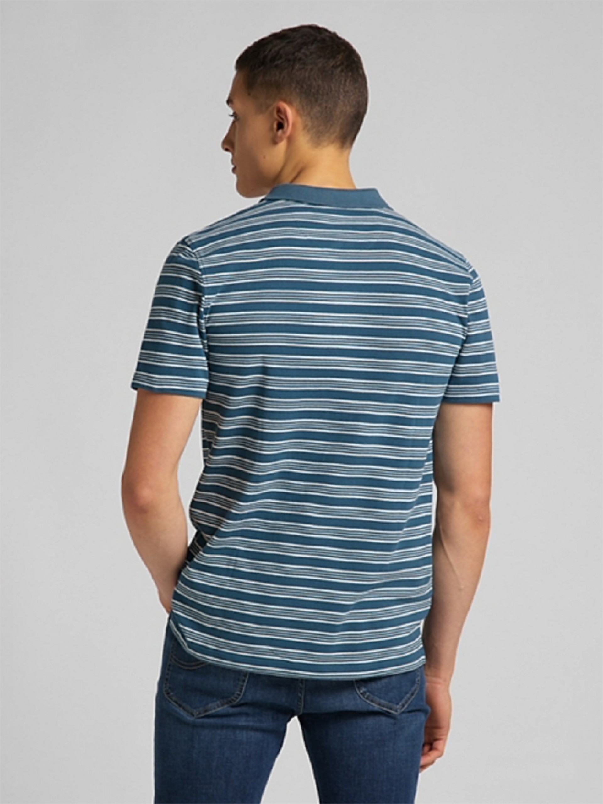 Men Polo Stripy Lee
