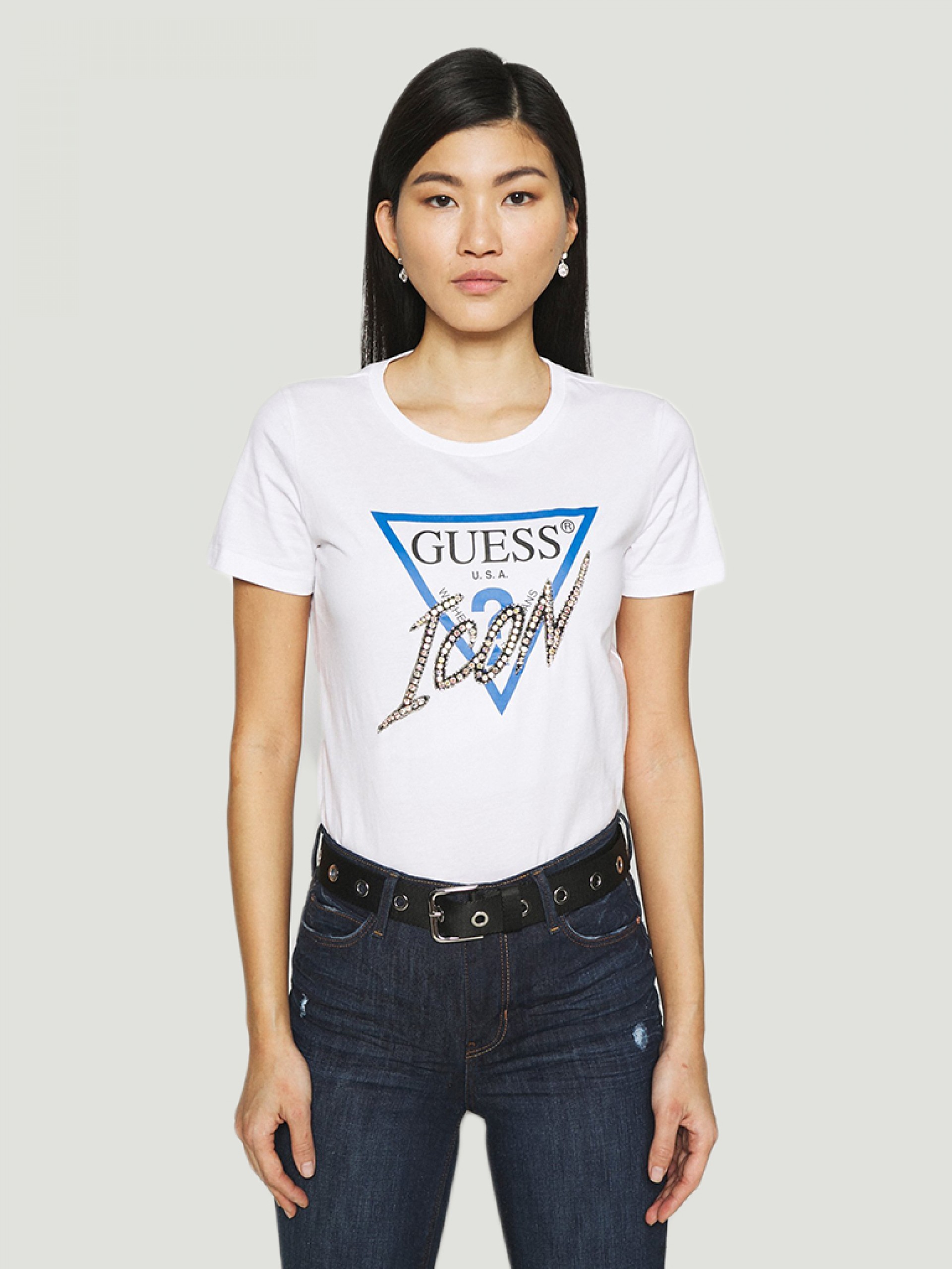 T-Shirt Woman White Guess