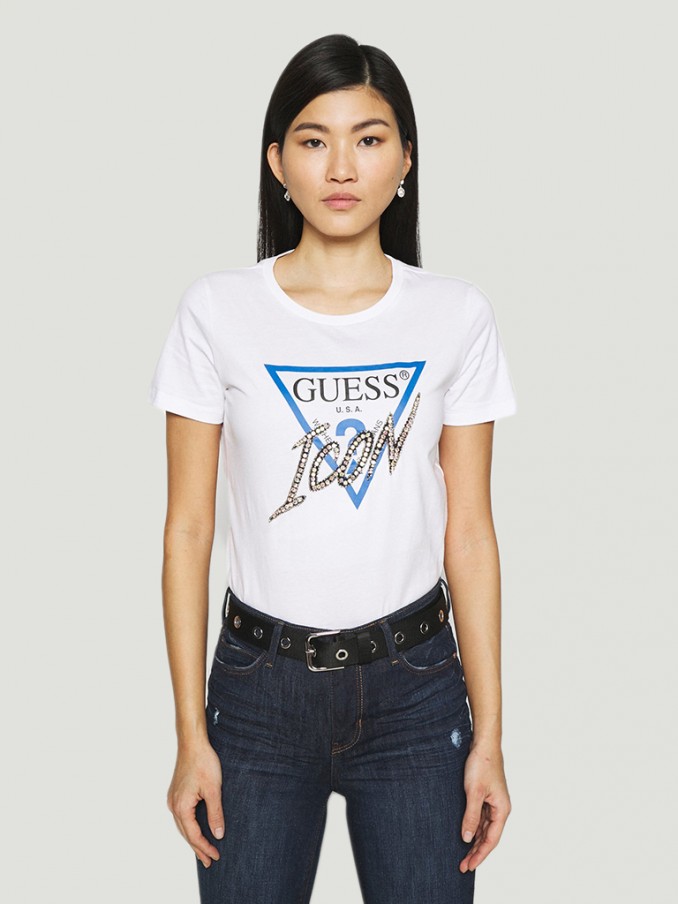 T-Shirt Woman White Guess