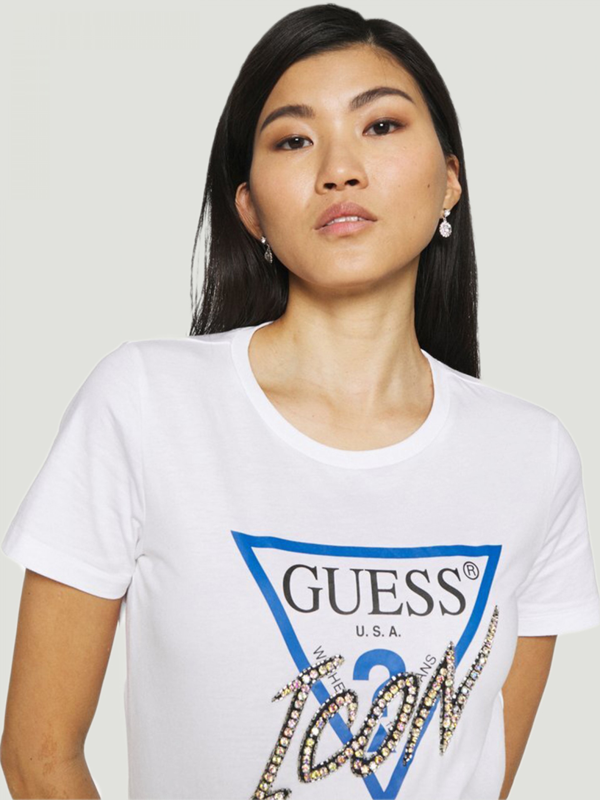 T-Shirt Woman White Guess