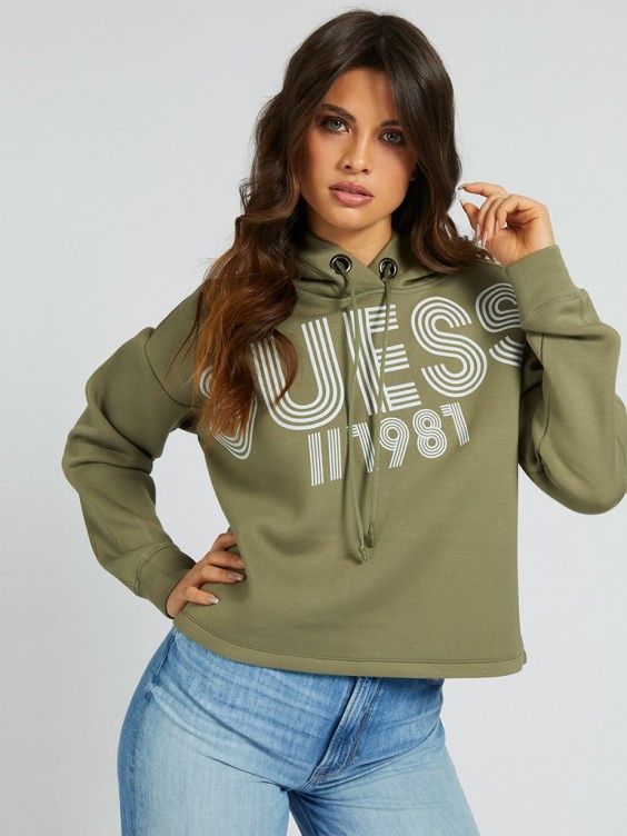 Guess green clearance sweatshirt