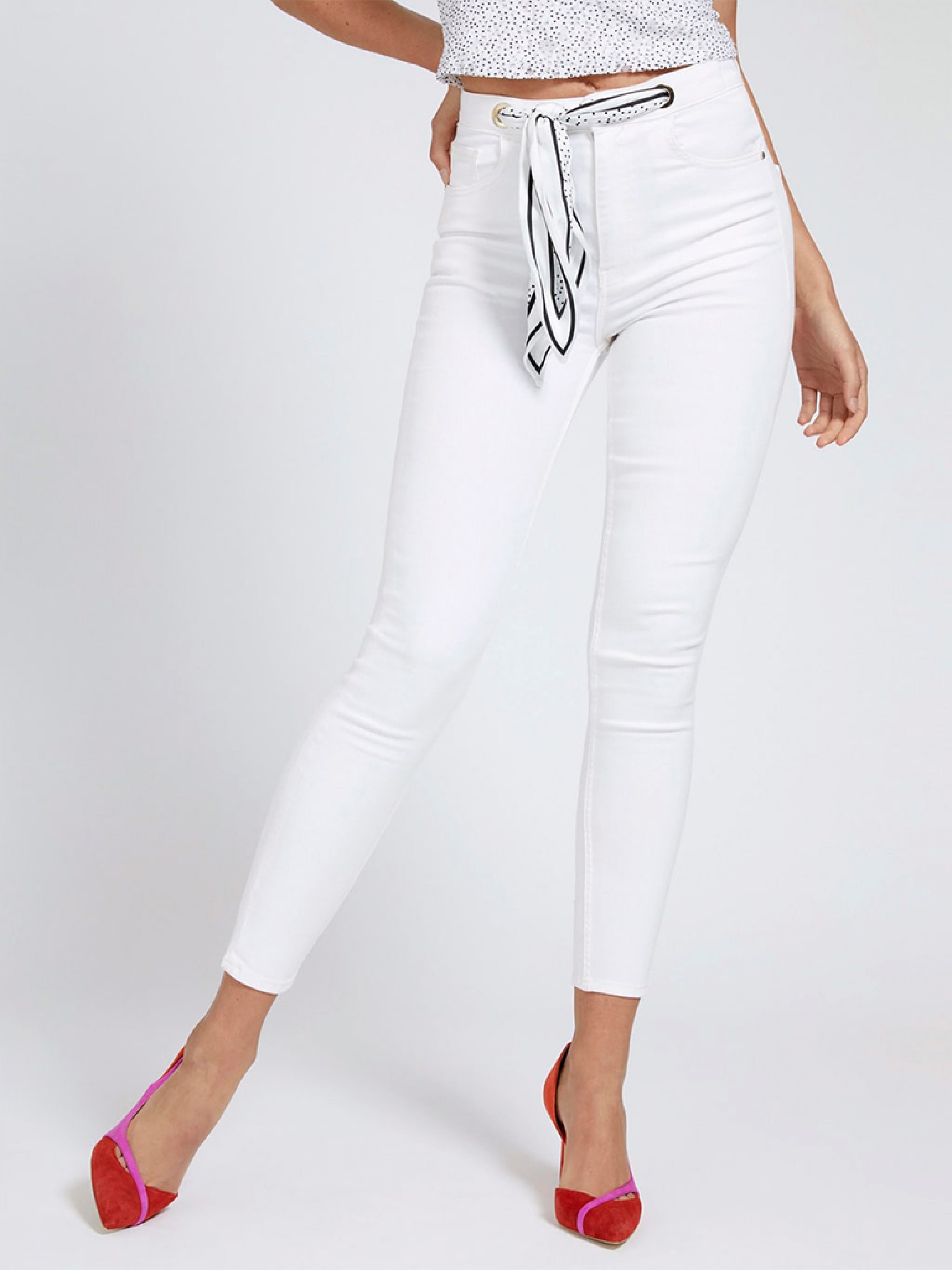 Pantalones Mujer Blanco Guess