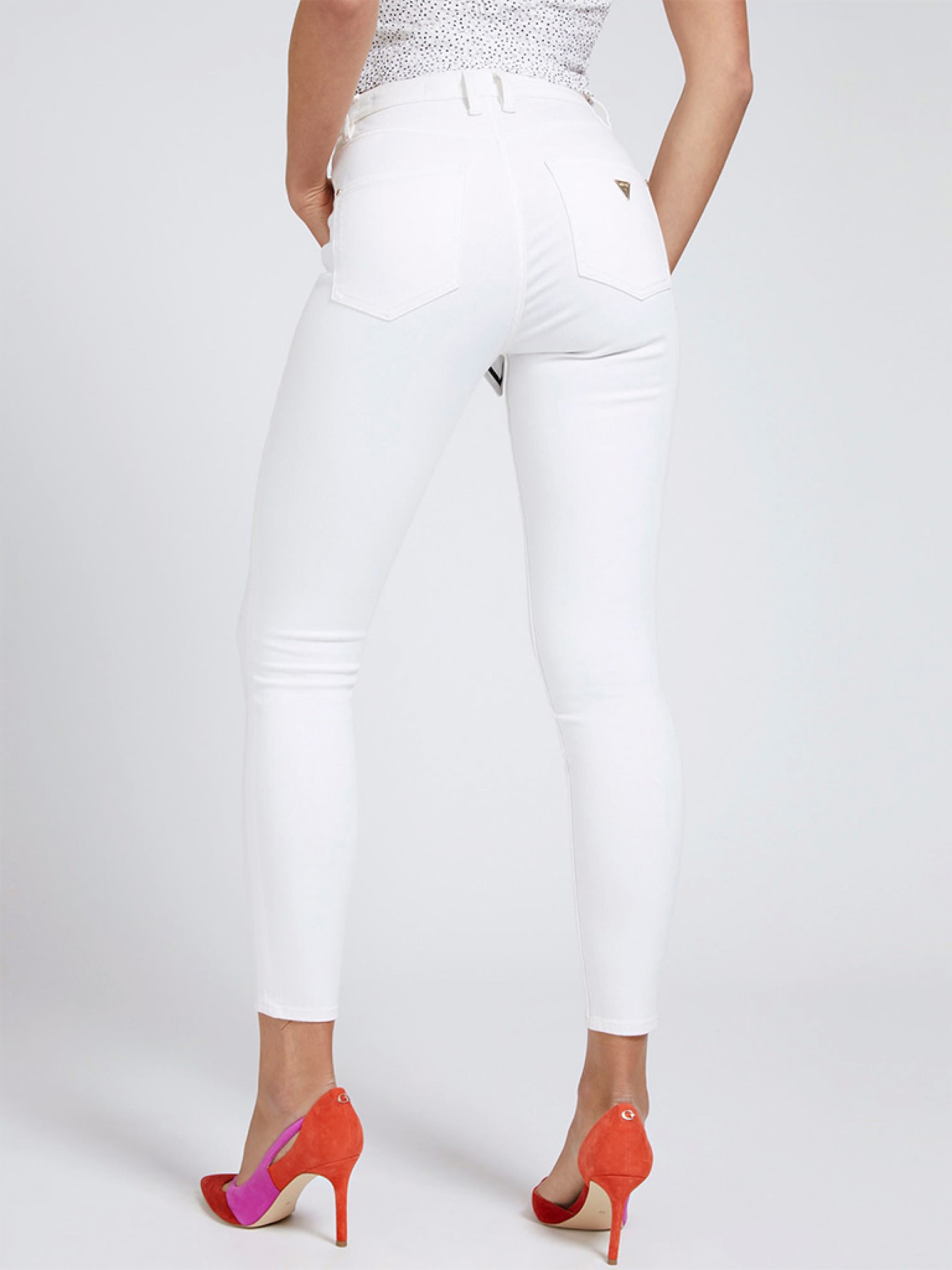 Pantalones Mujer Blanco Guess