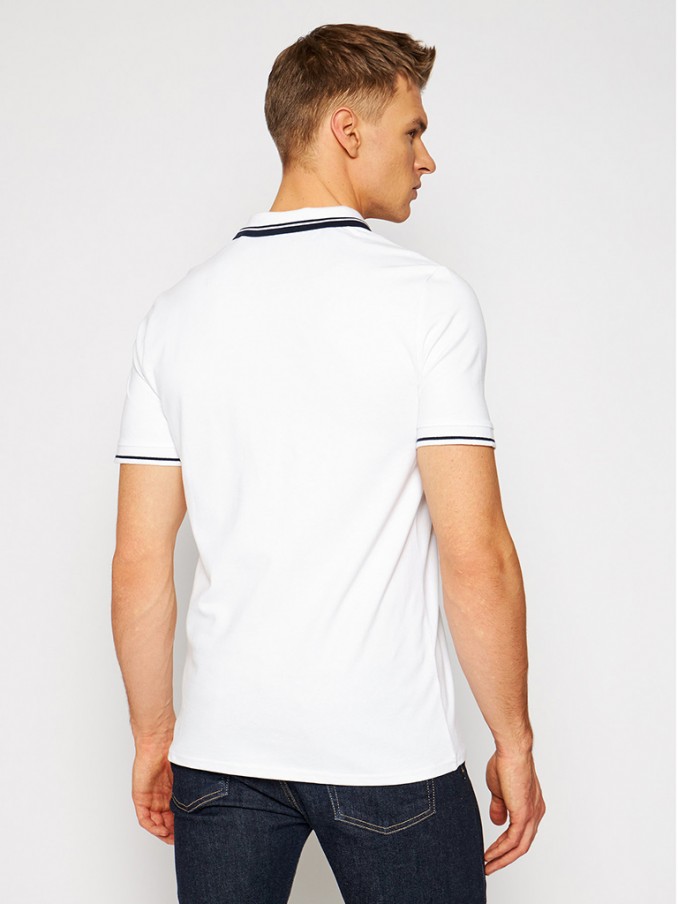 Polo Hombre Blanco Guess