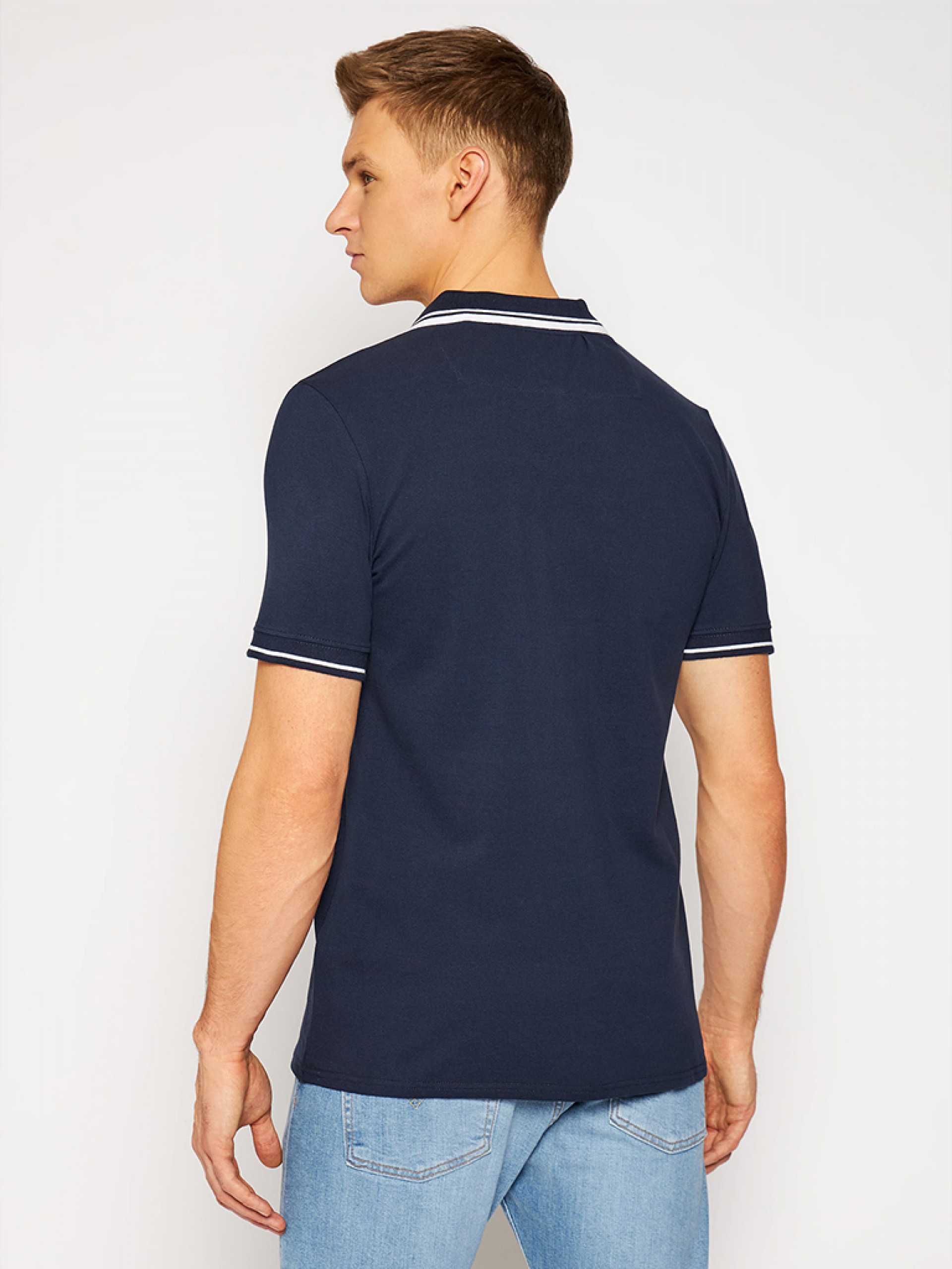 Polo Hombre Azul Marino Guess