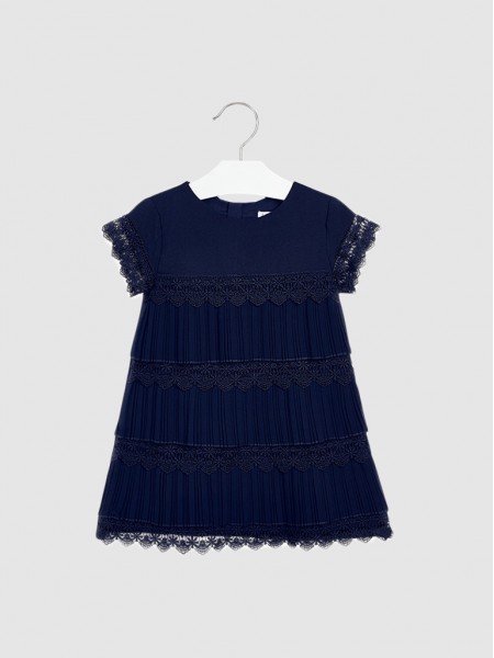 Dress Girl Navy Blue Mayoral