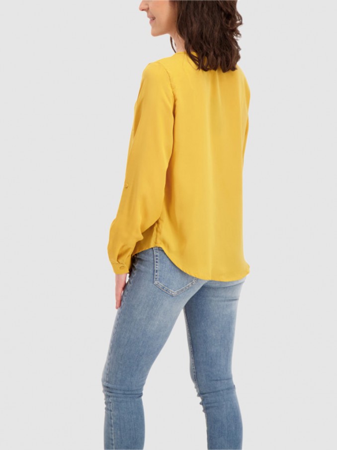 Camisa Mujer Mostaza Vero Moda