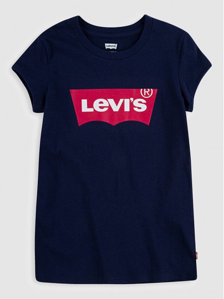T-Shirt Girl Navy Blue Levis