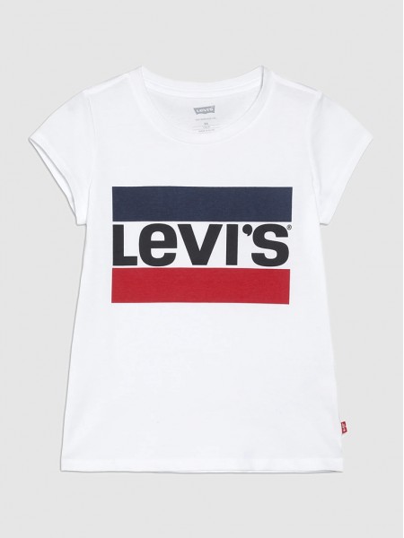 T-Shirt Girl White Levis