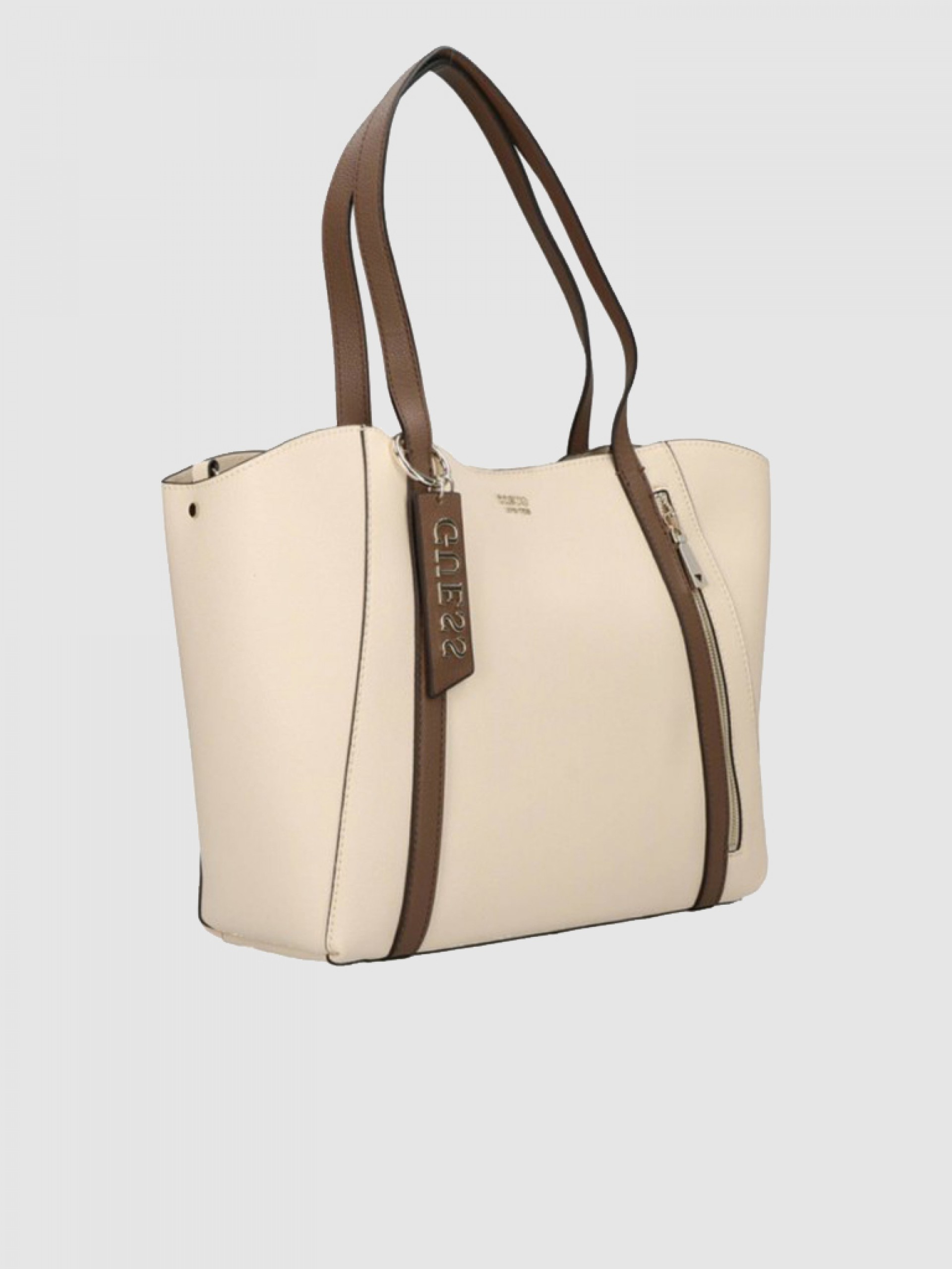 Handbag Woman Beige Guess